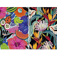 Блокнот А5, у клітинку, тверда матова обкладинка, Школярик, A5-IC-080-7009K