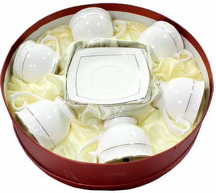 Снігова королева/ Набір чайний 12 пр. круглий фарфор 280мл (506710-AGIFT)