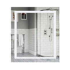 Дзеркало прямокутне для ванної Lidz Kubis 700х800 з LED-підсвічуванням Touch, з антизапотіванням