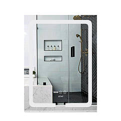 Дзеркало прямокутне для ванної Qtap Mideya (DC-F936) 500х800 з LED-підсвічуванням Touch, з антизапітнінням