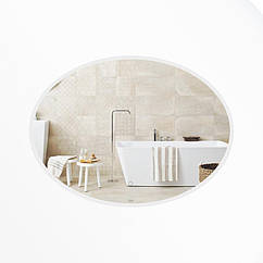 Дзеркало овальне для ванної Qtap Virgo 780х580 з LED-підсвічуванням Touch, диммер, рег. яскравості QT18783502W