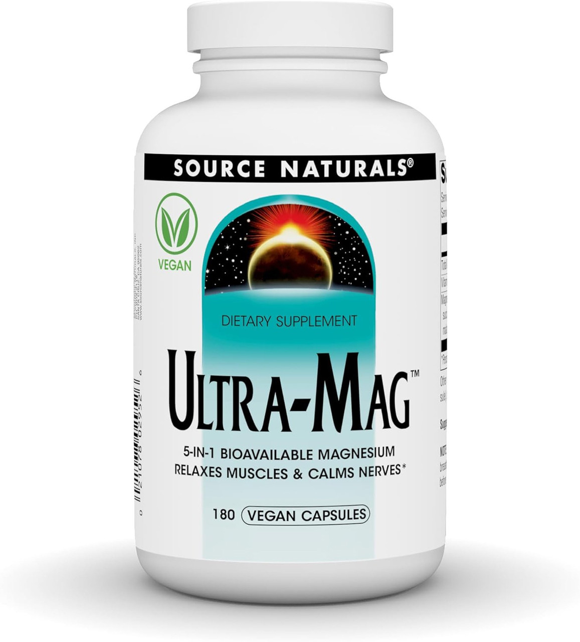 Ультра-Маг Source Naturals Ultra-Mag, 180 вегетаріанських капсул, фото 1