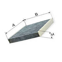 Фільтр повітряний салону Шевроле Авео T300 вугільний