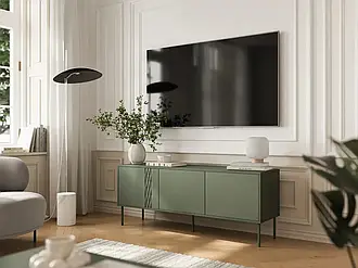 Тумба під телевізор Tresse 150 3D Cama зелений мат