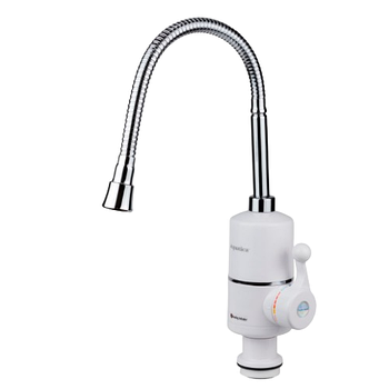 Кран-водонагрівач проточний NZ 0,4-5бар 3,0кВт для кухні гусак гофрований на гайці Aquatica