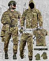 Літній тактичний костюм комплект 5 в 1 Multicam військова форма мультикам, армійський костюм