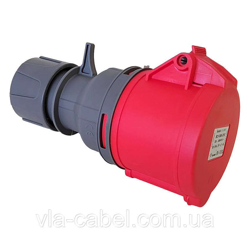 Розетка силова переносна 380V 5х32A поліамід IP44 Bemis (BC1-3505-2312)