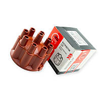 Кришка трамблера ГАЗ 53, ЗІЛ 130 (кришка розподільника чорна) мідний контакт