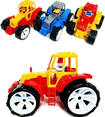 Іграшка дитяча "Трактор BAMS 0 " кольорова кабіна BAMSIC, арт.007/6 Бамсик, фото 1