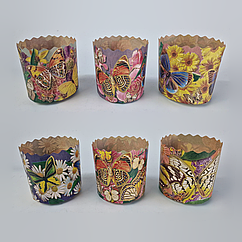 Форма для випічки паски (85*90) Метелики(250гр) (50 шт)