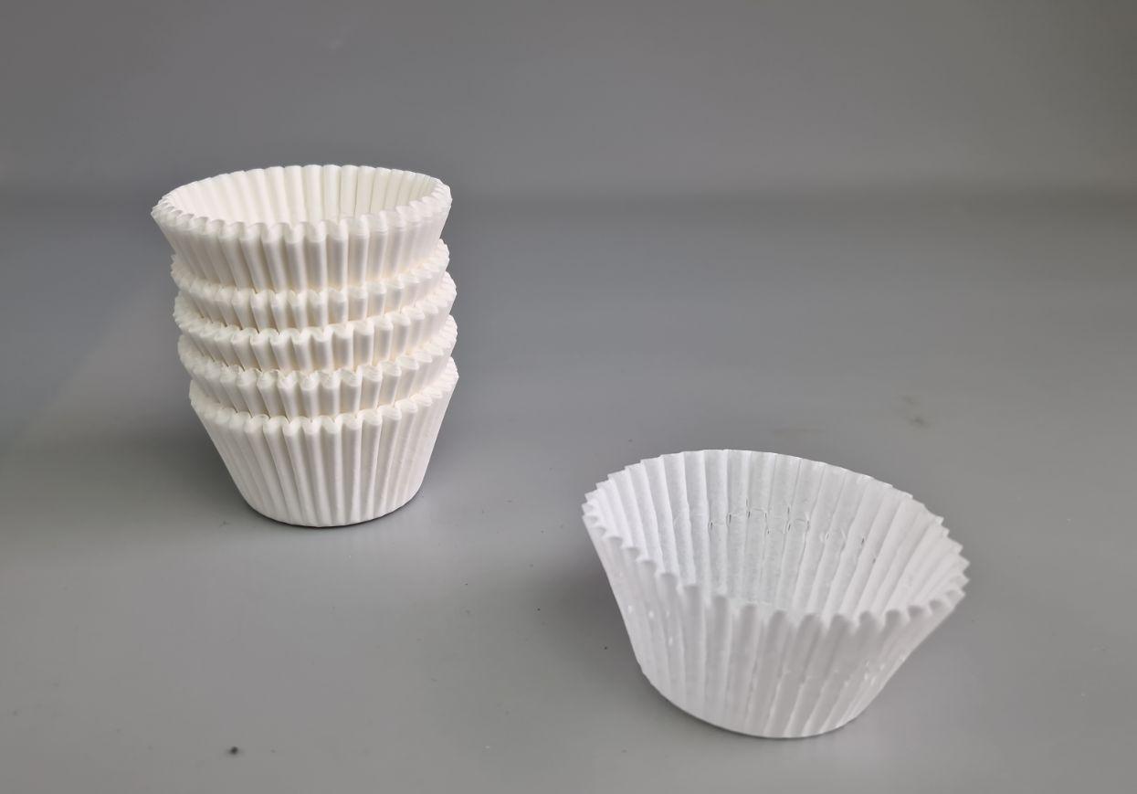 Тартолітка для кексів 5А кругла біла D40 H27,5 (100 шт.) (1 уп.), фото 1