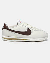 Жіночі кросівки Nike Cortez Beige Brown — поєднання ретро-стилю та сучасності, фото 2