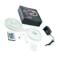 Стрічка гнучка світлодіодна 5м 12V 300L (3528) RGB пульт