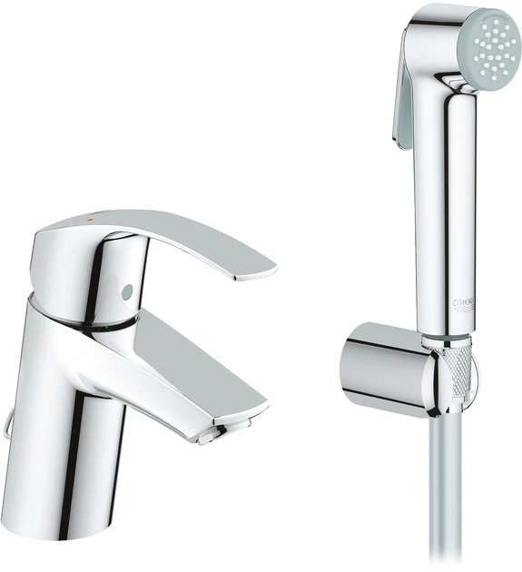 Змішувач для раковини GROHE Eurosmart 23124002 з душовим набором