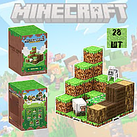 Дитячий магнітний конструктор майнкрафт minecraft, Магнітні блоки майнкрафт, Конструктор деталей майнкрафт