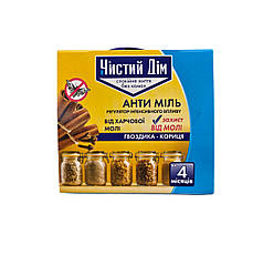 Засіб від харчової молі Чистий Дім Компакт, 1 шт, ящик 48 шт / Пастка компакт від молі для кухні