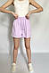 Трикотажні шорти бермуди короткі XS-M KarolyiDora бузковий, фото 4
