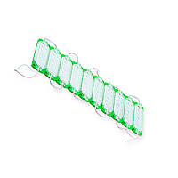 Модуль світлодіодний 12V Зелений 12 SMD 2835 MD 060 Long Lens (10шт)