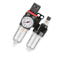 Блок підготовки повітря 1/4" фільтр, редуктор, маном, маслозбагачувач