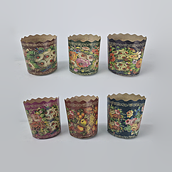 Форма для Пасхи бумажная(85*70) Жостово(150гр) (50 шт)