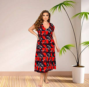 Халат трикотаж супер батал до 190 см.