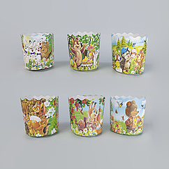 Форма для Пасхи паперова (65*70) Дитяча (100гр) (50 шт)