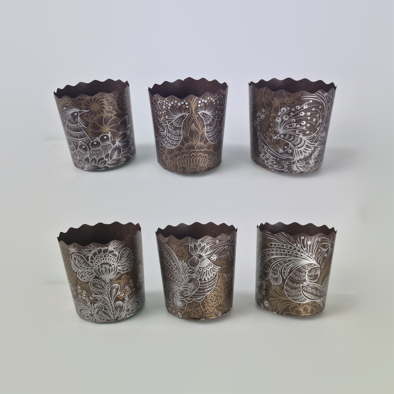 Форма для Пасхи паперова (85*70) Жар-Птиця(150гр) (50 шт), фото 1