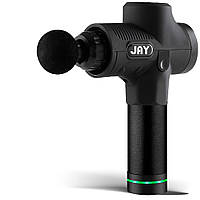 Перкусійний масажер JAY Pro чорний, LCD-дисплей, 30 режимів, змінний акумулятор