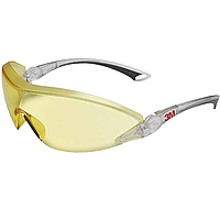 Защитные очки 3M 2842 | Жёлтые линзы | Антизапотевающие, УФ-защита и покрытие от царапин
