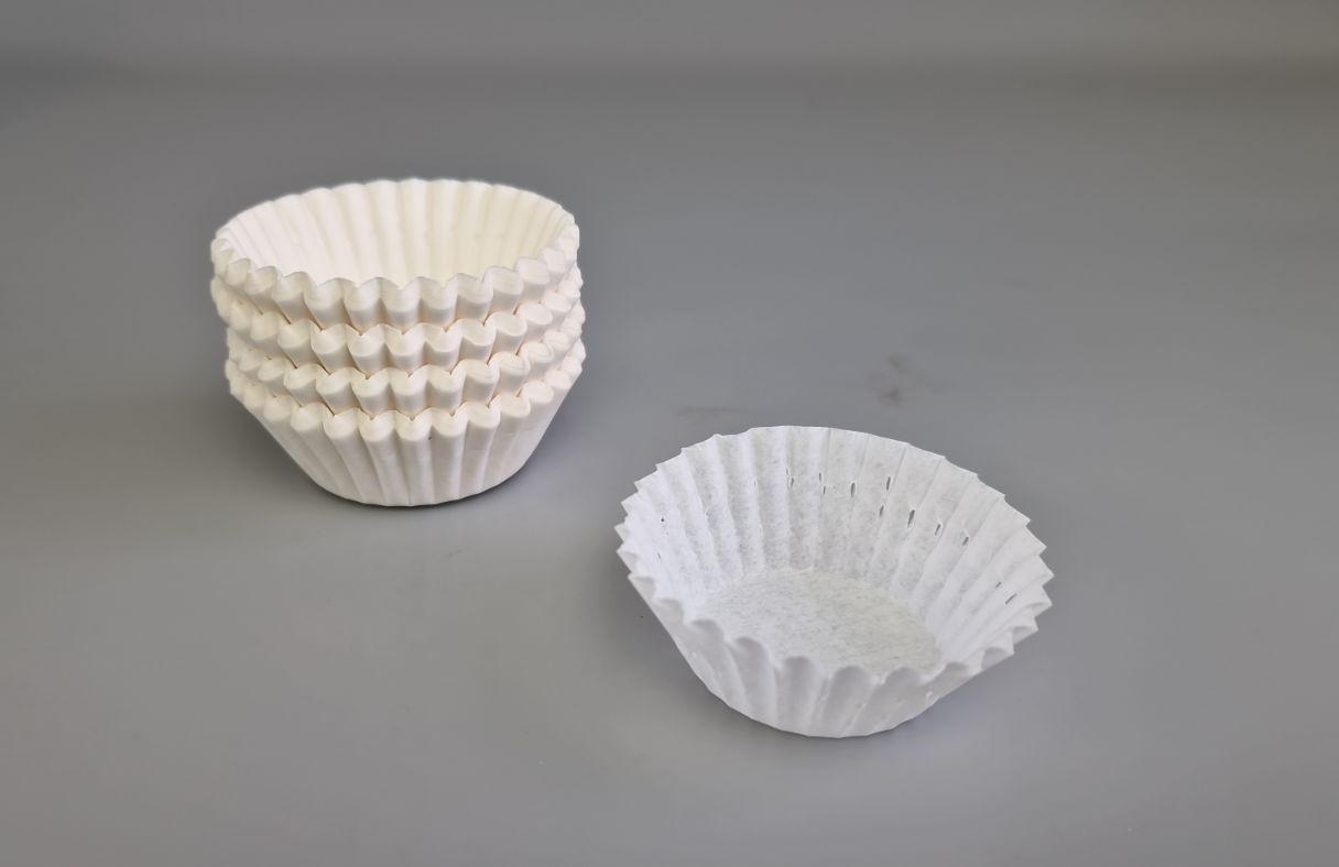 Тартолітка для кексів 4А кругла біла D35 H20 (100 шт.) (1 уп.), фото 1