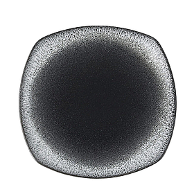 Тарілка квадратна Twilight чорна 32см, фарфор, Porland