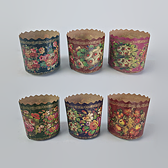 Форма для выпечки пасхального кулича (85*90) Жостово (250гр) (50 шт)