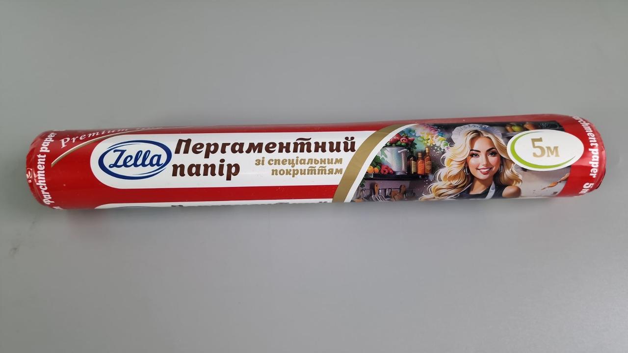 Пергамент для випікання (5 м*28 см) Zella білий силіконовий (1 рул), фото 1