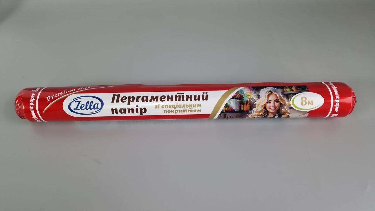 Пергамент для випікання (8 м*38 см) Zella білий силіконовий (1 рул), фото 1