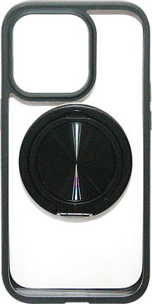 Накладка iPhone 14 Pro black Metal Ring Stand MagSafe, фото 1
