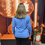 Светр жіночий гольф віскоза горло 46/48 блакитний, фото 4