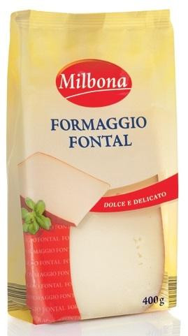 Сир пресований Formagio Fontal Milbona, 400 г.
