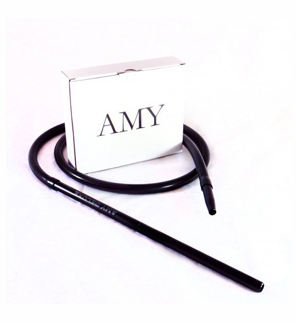 Шланг силиконовий Amy з мундштуком Aluminium Long (S232-SET) - Чорний