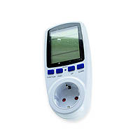 Ватметр в розетку, лічильник електроенергії, вимірювач потужності, сили струму, 7 режимів