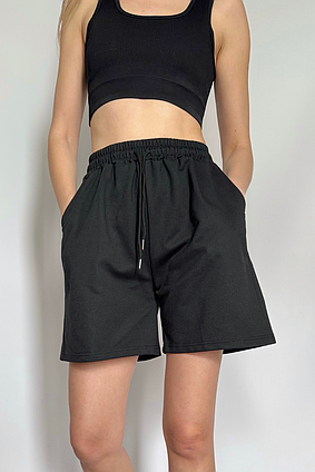 Трикотажні шорти бермуди BONNTEE чорний