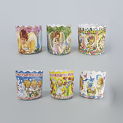 Форма для Пасхи паперова (65*70) Асорті(100гр) (50 шт)