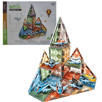 Магнітний конструктор з літаками, 29 деталей, CH1212 / Конструктор для дітей / Дитячий конструктор