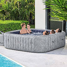 Басейн джакузі надувний Bestway 6001Q San Francisco 230x230 см, 7 місць, гідромасажний Спа для вулиці, Wi-Fi, фото 4