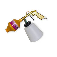 Пневмопістолет для хімчистки салонів автомобілів Торнадо 6.0 бар, 1л, 1/4", насадка-піногенератор Rock FORCE