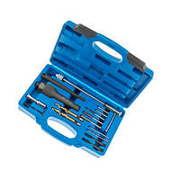Набір для відновлення різьби отворів свічок, вилучення свічок М10, М12, 1/4" 16шт