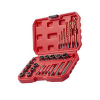 Екстрактори обламаних болтів (головки + свердла) 2,5-19 мм 26шт Intertool (пласт. кейс)