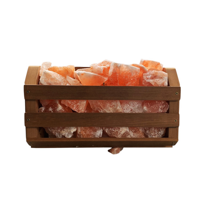 Гімалайська рожева сіль для лазні та сауни поличка 4,5 кг. Термо липа, фото 1