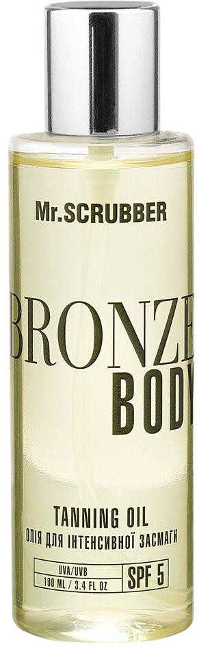Олія для інтенсивної засмаги Mr. Scrubber Bronze Body SPF 5, 100 мл (4820200232126)