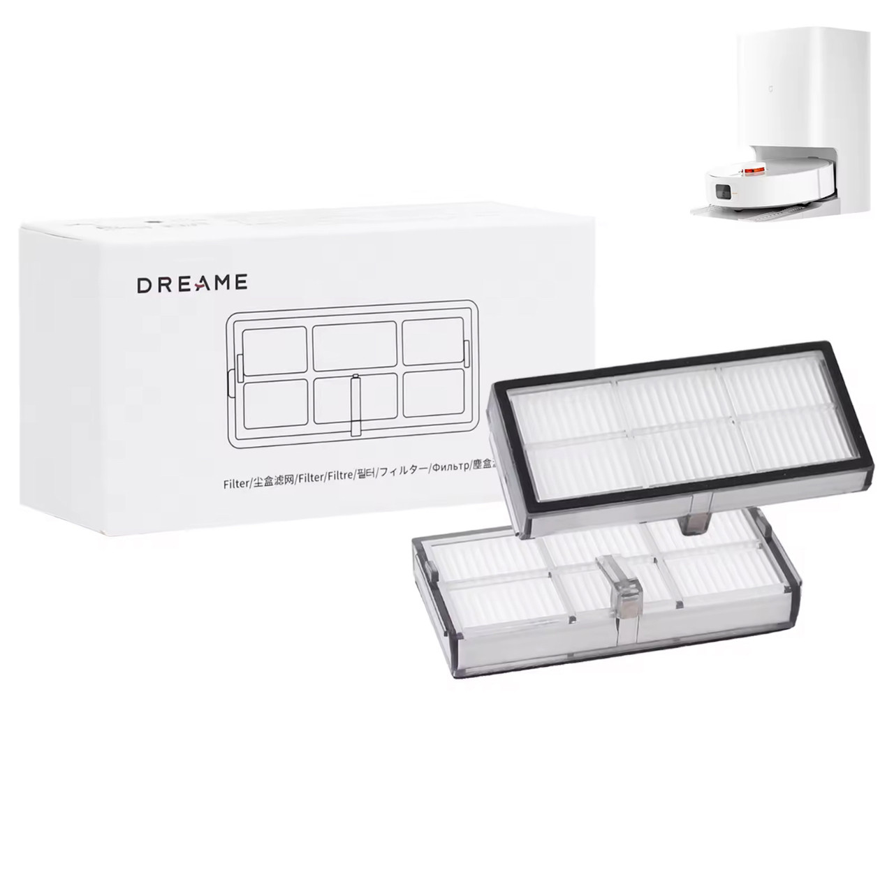 Оригінальні HEPA фільтри (2 шт.) для робота-пилососа Dreame X40 Ultra / Xiaomi Mijia Omni M40 / Xiaomi Mijia H40 D101CN