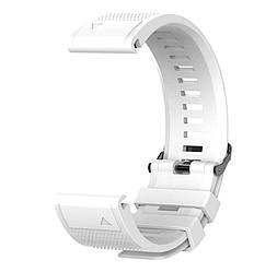 Силіконовий ремінець Primo для годинника Garmin Fenix 5 / 5 Plus / Fenix 6 / 6 Pro - White